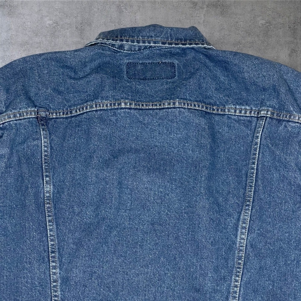 Wrangler Denim Trucker Jacket Mens XL Unlined‎ Western Rodeo Ranch Rodeo - Picture 5 of 9